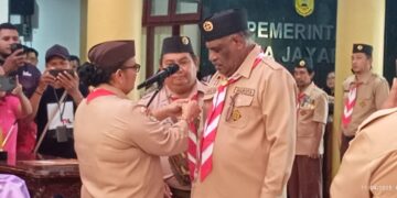 Walikota Jayapura Dilantik Sebagai Ketua Kamabicab Gerakan Pramuka Kota Jayapura