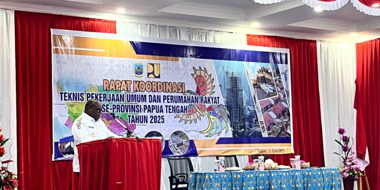 Gubernur Papua Tengah Resmikan Sinkronisasi Kegiatan Pekerjaan Umum dan Perumahan Rakyat