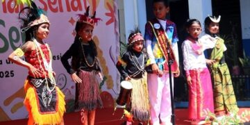 Gelar Festival P5 SD YPK Senasaba II Jayapura Tampilkan  Budaya dan Pangan Lokal