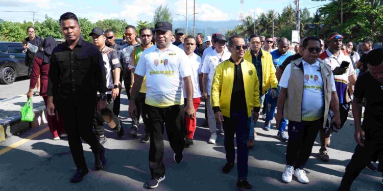 Ketum DPP Golkar Kembali Kunjungi Papua, Mantapkan Strategi Bagi Kemenangan Pasangan  Mari-Yo di PSU