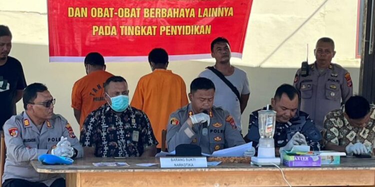 Ungkap Kasus Narkoba, Polres Nabire gelar acara rilis pengungkapan kasus dan pemusnahan barang bukti Narkoba.