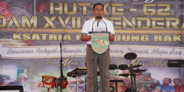 Pangdam XVII/Cenderawasih Pimpin Syukuran HUT Ke-62 Kodam