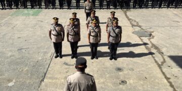 Kapolresta Jayapura Kota Pimpin Upacara Serah Terima Jabatan