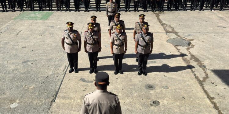 Kapolresta Jayapura Kota Pimpin Upacara Serah Terima Jabatan