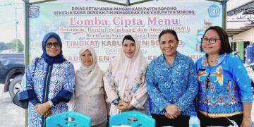 Peringati HUT Kabupaten Sorong ke 58 DISHANPAN dan PKK laksanakan Lomba Cipta Menu B2SA