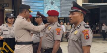 54 Personel Polresta Naik Pangkat Hari Ini, 6 Anggota Lainnya Diberikan Reward