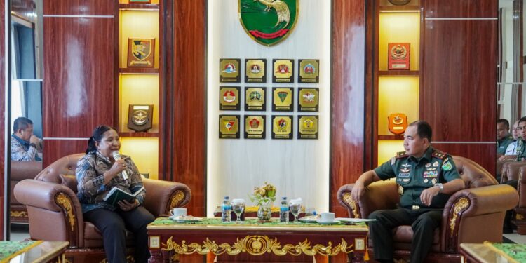 Pangdam XVII/Cenderawasih Terima Audiensi Ketua KPU Papua
