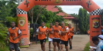 Polda Papua Gelar Supervisi Uji Kesamaptaan Jasmani Calon Bintara dan Tamtama Polri 2025