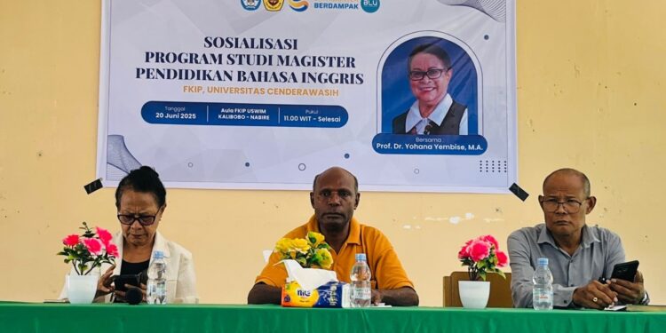 FKIP Uncen Sosialisasikan Program Magister Pendidikan Bahasa Inggris di USWIM Nabire