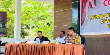 Kapolres Nabire Paparkan Gangguan Kamtibmas pada Coffee Morning