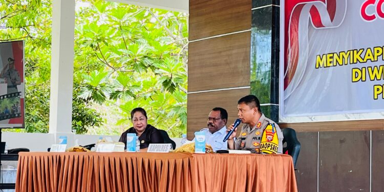 Kapolres Nabire Paparkan Gangguan Kamtibmas pada Coffee Morning