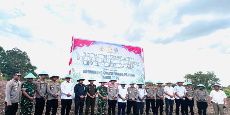 Penanaman Jagung Serentak 1 Juta Hektar Dilaksanakan di Wanggar Makmur, Nabire