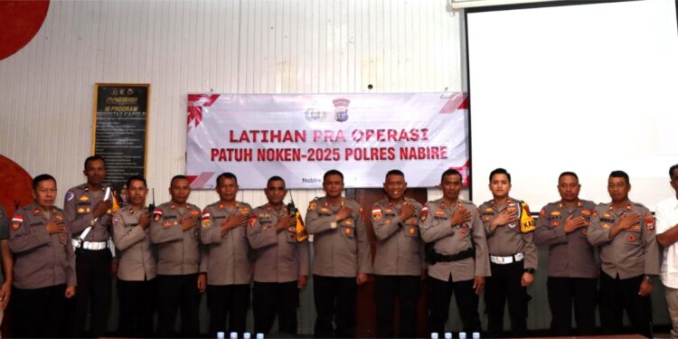 Polres Nabire Gelar Latihan Pra Operasi Patuh Noken 2025, Fokus Tekan Pelanggaran dan Kecelakaan Lalu Lintas