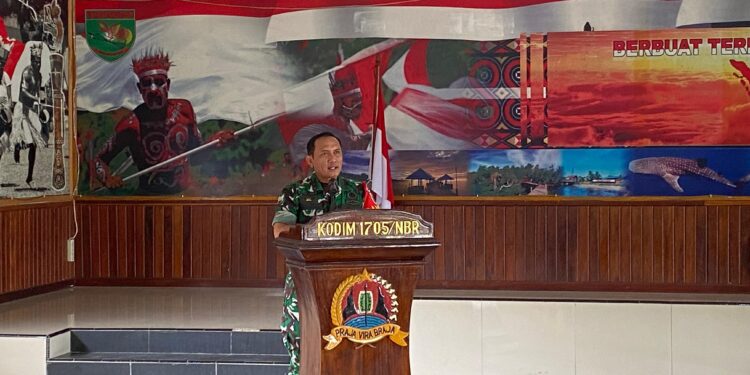 Kodim 1705/Nabire Gelar Coffee Morning, Bahas TMMD 2025