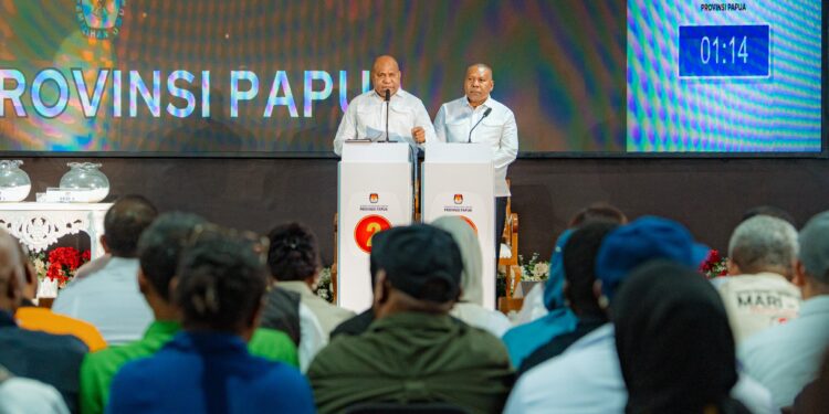 KPU Papua Sahkan Mari-Yo Unggul Tipis di Kabupaten Supiori