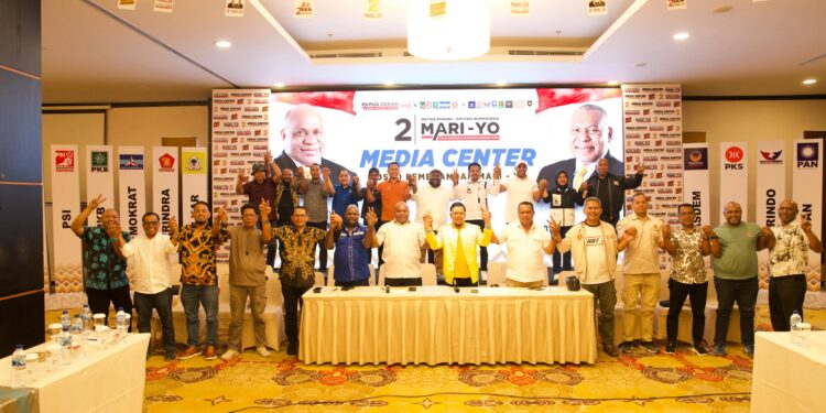 PSU Pilgub Papua Partai Koalisi Optimis Pasangan Mari-Yo Unggul