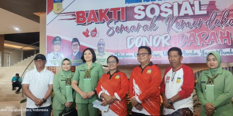 Pj Sekda Provinsi Papua Apresiasi Bakti Sosial Donor Darah Semarak Kemerdekaan RI Ke-80