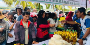 Gerakan Pangan Murah di Kodim 1705 Nabire, Memperingati HUT RI ke-80