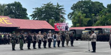 Polres Nabire Gelar Apel Kesiapan Pengamanan Jelang Potensi Aksi Unjuk Rasa