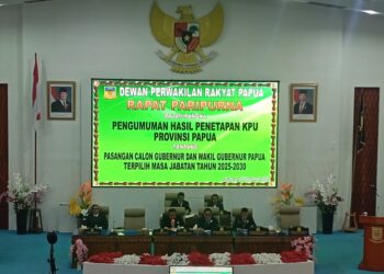 DPR Papua Sahkan Mari-Yo Sebagai Gubernur dan Wakil Gubernur Terpilih