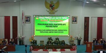 DPR Papua Sahkan Mari-Yo Sebagai Gubernur dan Wakil Gubernur Terpilih