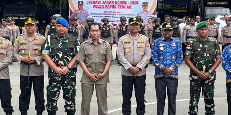 Polda Papua Tengah Luncurkan Operasi Jaran Noken 2025 dengan Apel Pasukan di Nabire