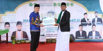 Pj Gubernur Papua Agus Fatoni Letakkan Batu Pertama Pembangunan Gedung Al-Burj Tsalits