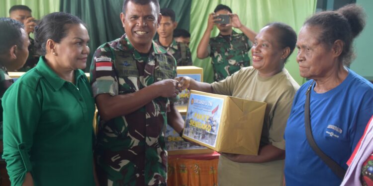 Korem 173/PVB Gelar Donor Darah, Pengobatan Gratis, dan Pembagian Sembako Sambut HUT ke-80 TNI.