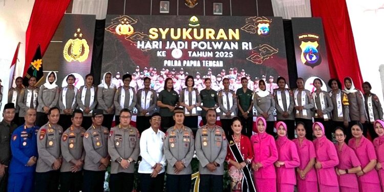 Peringati HUT ke-77 Polwan, Polda Papua Tengah Gelar Doa untuk Negeri dan Maulid Nabi Muhammad SAW