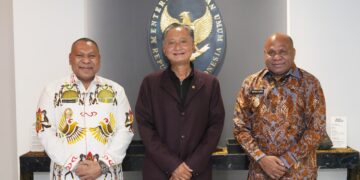 Bahas Konektivitas  Infrastruktur di Papua Gubernur dan Wagub Provinsi Papua Sambangi Kementerian PU