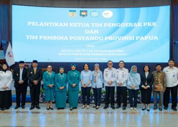 Berlangsung di Jakarta Ketum TP PKK Lantik Ny Ra’Fatul M. Mathius Fakhiri Sebagai Ketua TP PKK dan Posyandu Provinsi Papua