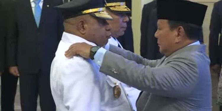 Presiden Prabowo Resmi Lantik Matius Fakhiri – Aryoko Rumaropen di Istana Negara