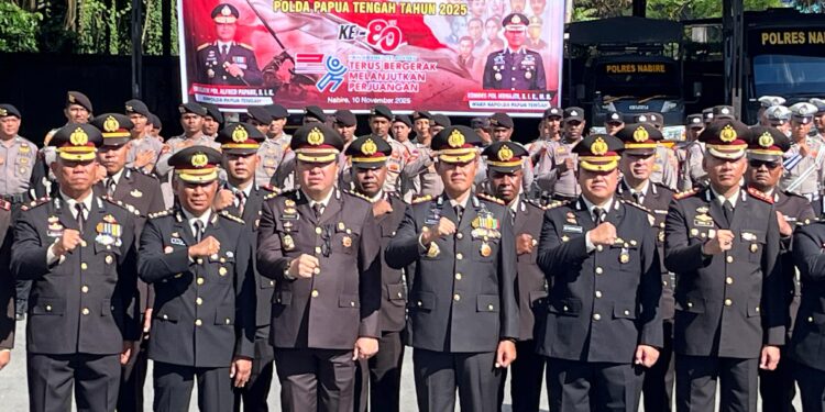 “Pahlawanku Teladanku”: Polda Papua Tengah Ajak Generasi Muda Melanjutkan Semangat Juang