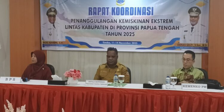 Optimalkan Pembangunan, Papua Tengah Gelar Rakor Penanggulangan Kemiskinan Ekstrem 2025