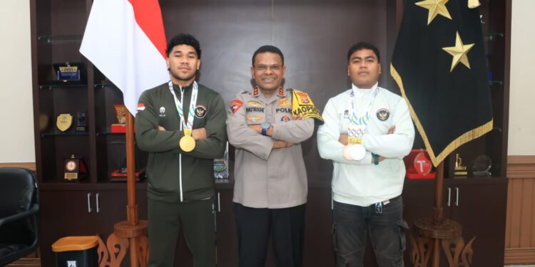 Kapolda Papua Terima Kunjungan Atlet Berprestasi Sea Games 2025 Yang Merupakan Personel Polda Papua